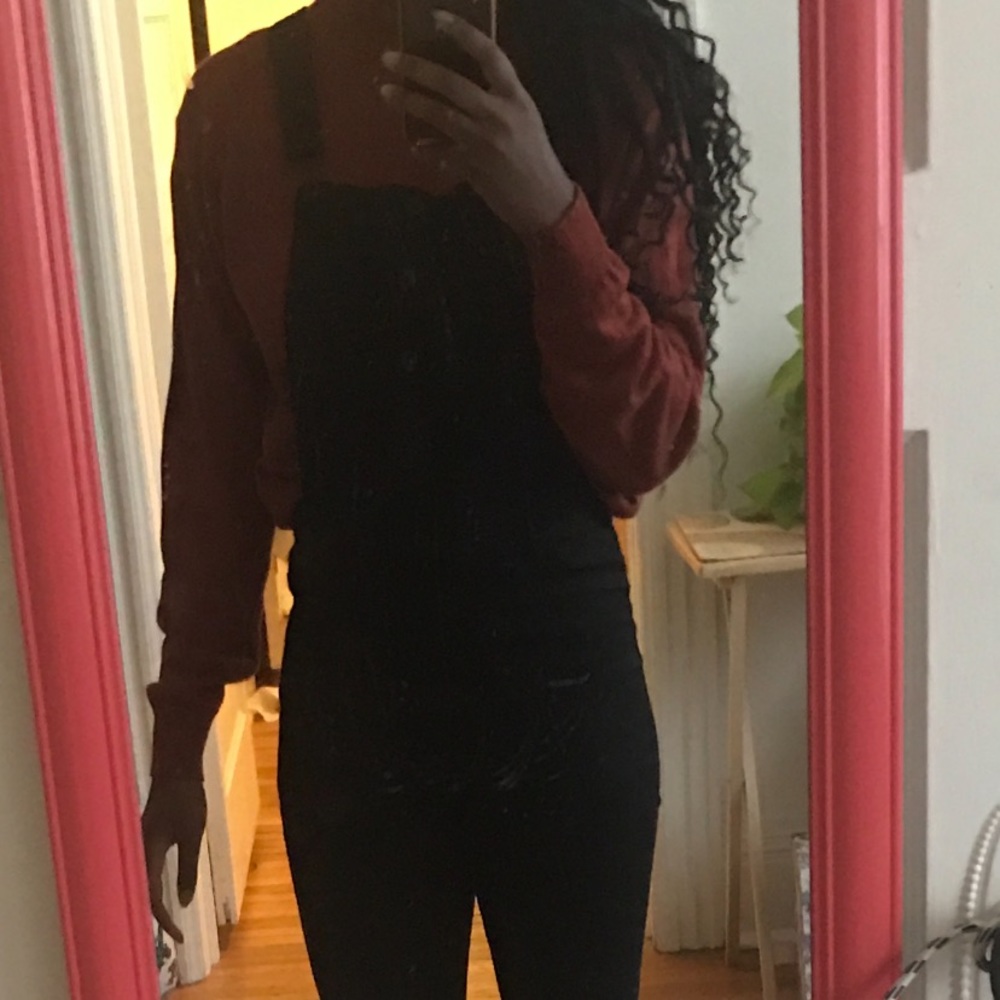 Black overalls